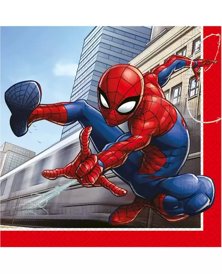 20 papírových ubrousků Spiderman Fighter 33 x 33 cm, image 2