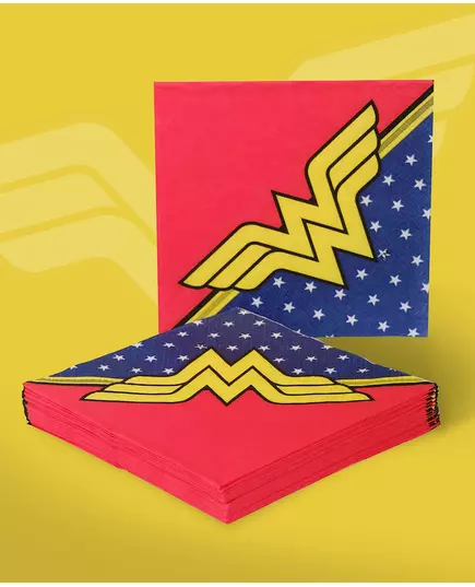 20 Wonder Woman papírových ubrousků 33 × 33 cm, image 2