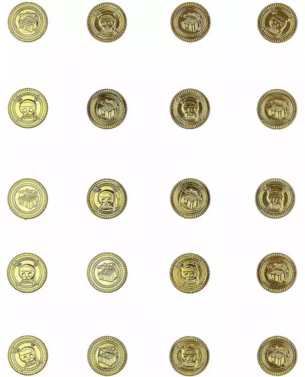 30 zlatých lebkových mincí, image 2