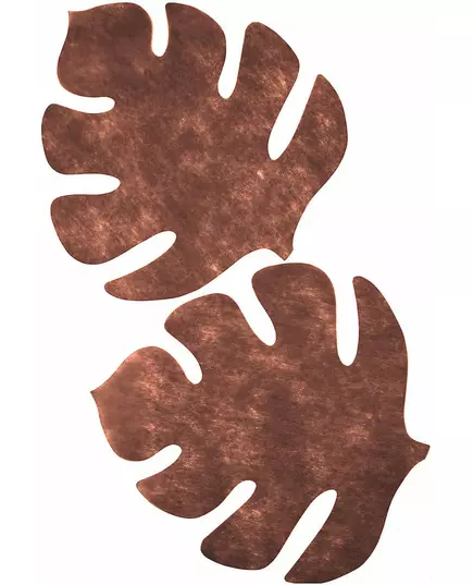4 hnědé prostírání ve tvaru listu 35 × 40 cm, image 2