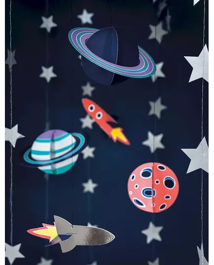 5 kartonových závěsů Space Adventure 17 × 10 až 19 × 7 cm, image 2