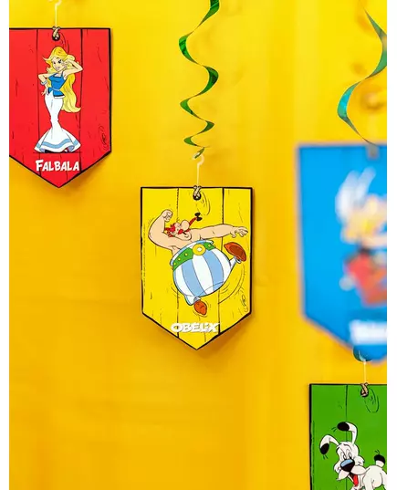 5 spirálových závěsů Asterix 60 cm, image 2