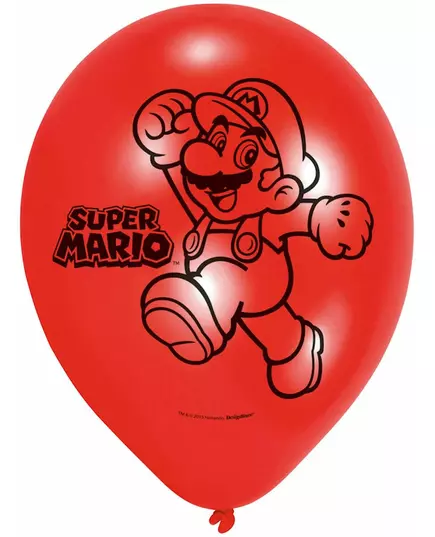 6 latexových balónků Super Mario, image 2