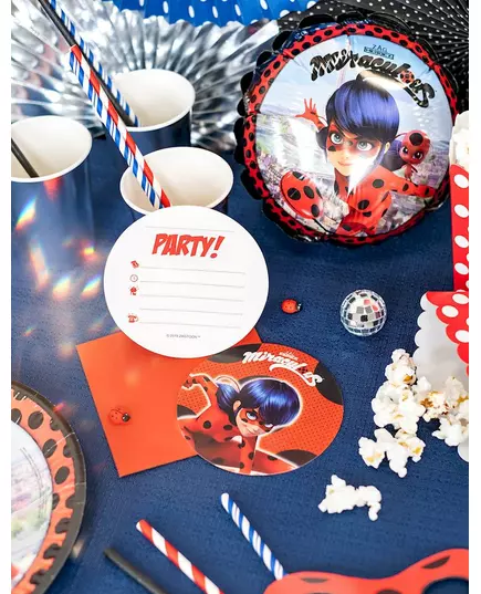 6 pozvánek Miraculous Ladybug s obálkami, image 2