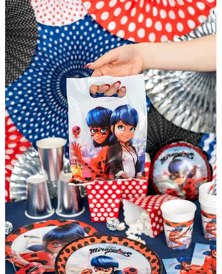 6 dárkových taštiček Miraculous Ladybug 23 × 16,5 cm, image 2