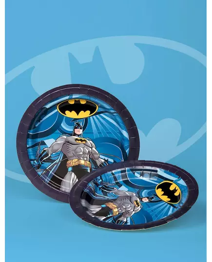8 Batman papírových talířů 23 cm, image 2