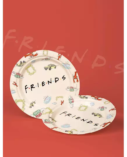 8 Friends papírových talířů 23 cm, image 2