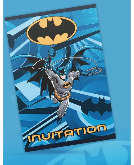 8 pozvánek Batman s obálkami 10x16cm, image 2