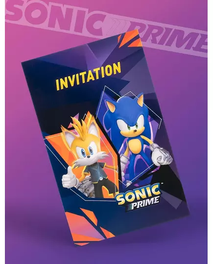 8 pozvánek Sonic Prime 10 x 15 cm, image 2