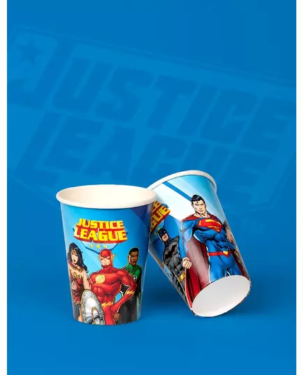 8 Justice League papírových kelímků 210 ml, image 2