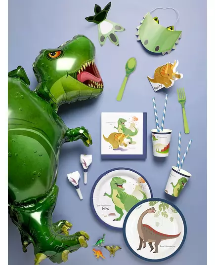 8 velkých papírových kelímků dinosaurus 250 ml, image 2