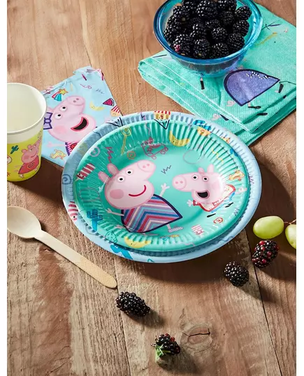 8 malých papírových talířů Peppa Pig 20 cm, image 2