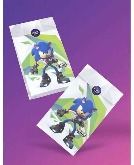 8 dárkových tašek Sonic Prime 15x30 cm, image 2