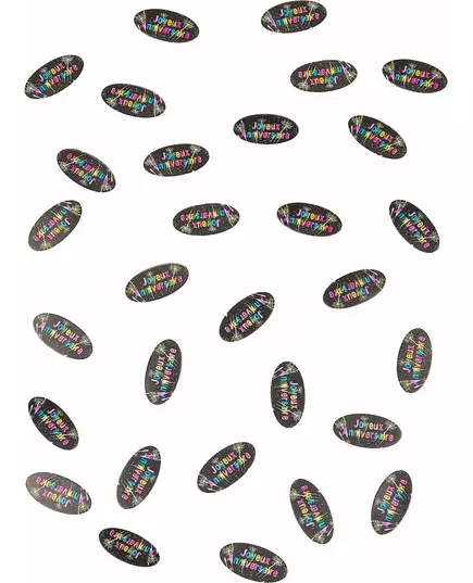 80 papírových stolních konfet Birthday Fireworks 4 x 2 cm, image 2