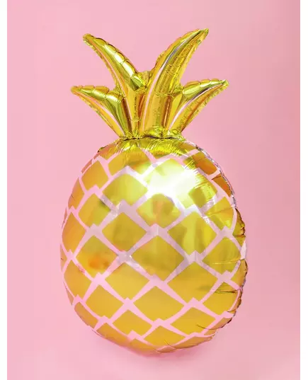 Fóliový balónek ananas zlatý 48 × 67 cm, image 2