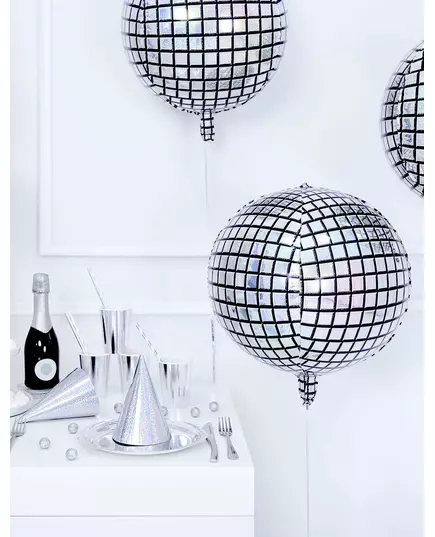 Fóliový balónek disco koule 40 cm, image 2