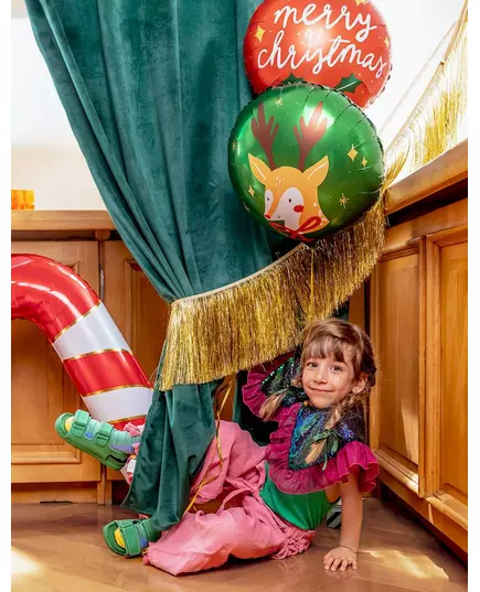Fóliový balónek sob Santa Claus 45 cm, image 2