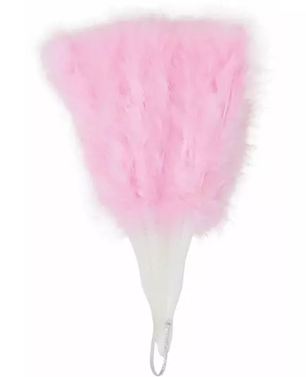 Růžový péřový vějíř 25 cm, image 2