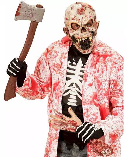 Kostlivčí rukavice pro dospělé Halloween, image 2