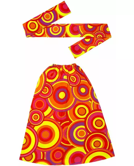 Sada čelenka a návleky „orange bubbles“ 70. léta, image 2