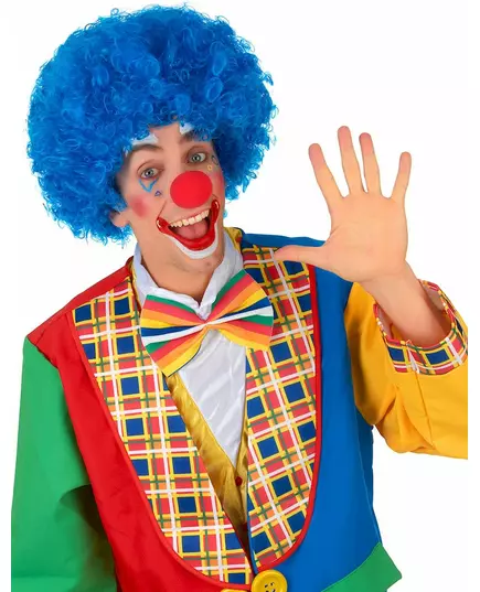 Modrá klaunská paruka Comfort pro dospělé, image 2