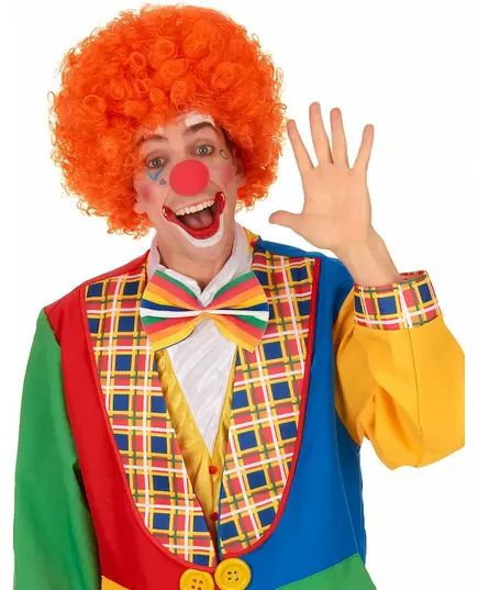 Oranžová klaunská paruka pro dospělé, image 2