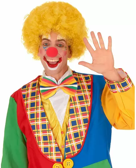 Žlutá klaunská paruka Comfort pro dospělé, image 2