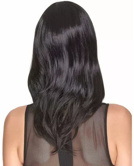 Luxusní černá dámská paruka střední délky - 170g, image 2