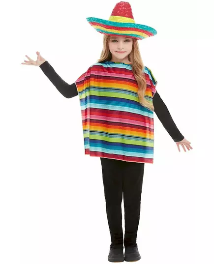 Dětské mexické pončo a sombrero, image 2