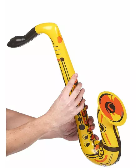 Žlutý nafukovací saxofon pro dospělé, image 2
