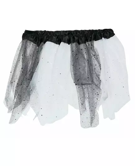 Dívčí dvoubarevné černo-bílé flitrované tutu, image 2