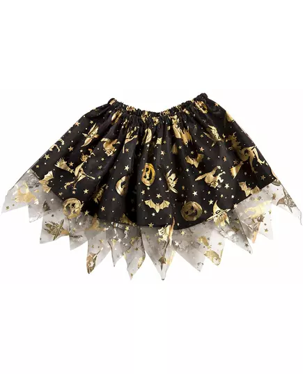 Černo-zlatý Halloween tutu kostým pro dívky, image 2