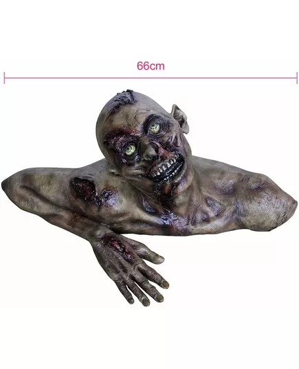 Dekorace busty zombie v životní velikosti Halloween, image 2