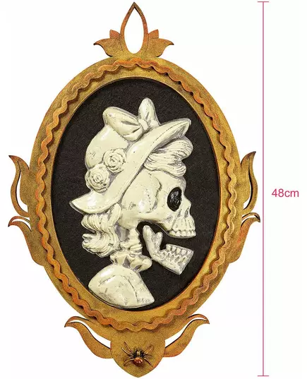Odnímatelný a svítící portrét kostry – dáma 32 × 48 cm, image 2