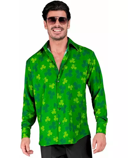 Pánské tričko s dlouhým rukávem St. Patrick’s Day se čtyřlístky, Velikost: Small/Medium, image 2