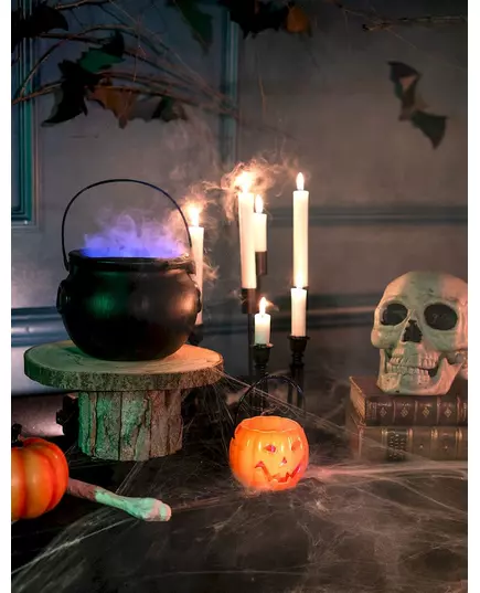 Svítící halloweenská dýně 10 cm, image 2