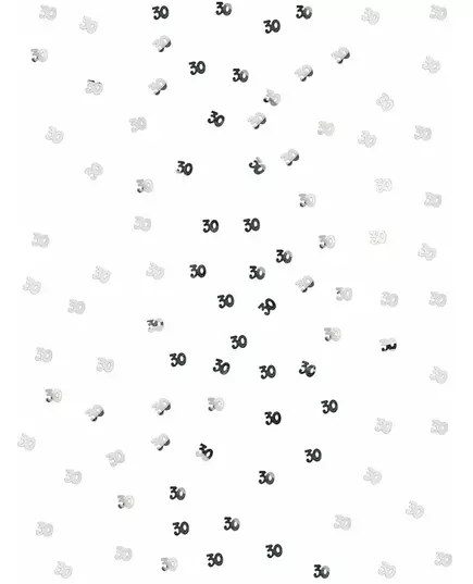 30 stříbrných dřevěných konfet na stůl 10 g, image 2