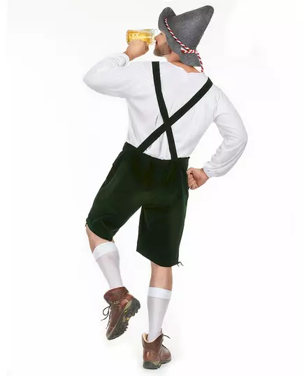 Tmavě zelený bavorský kostým pro muže, Velikost: X-Large, image 2