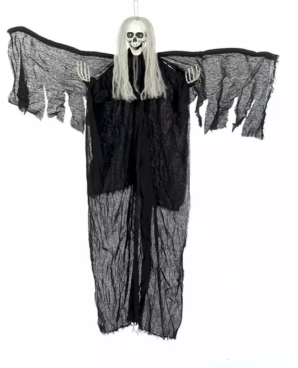 Závěsná dekorace černý anděl smrti svítící 110 cm, image 2