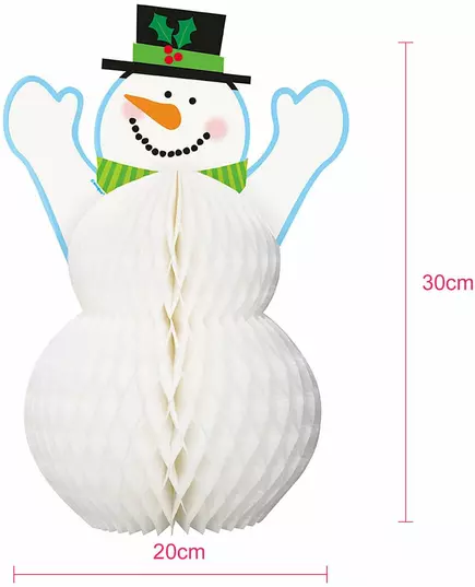 Dekorace sněhulák 30 cm, image 2
