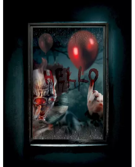 Dekorace okna Killer Clown 80 x 120 cm, image 2