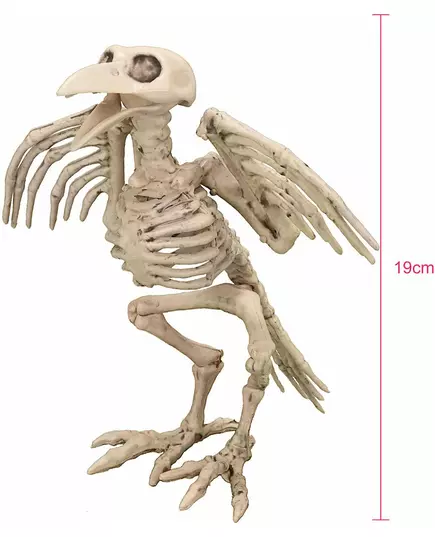Dekorace kostlivec vrány 19.5cm Halloween, image 2