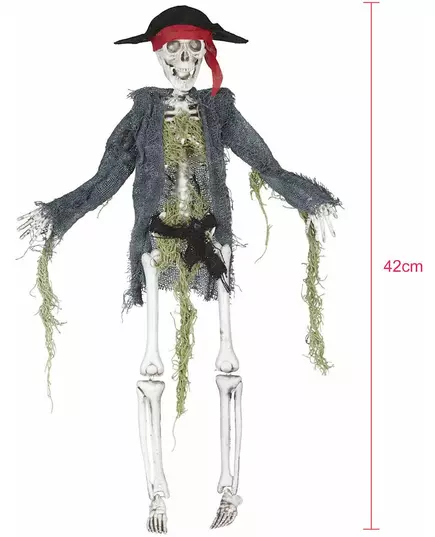 Dekorace pirátský zombie 42cm Halloween, image 2