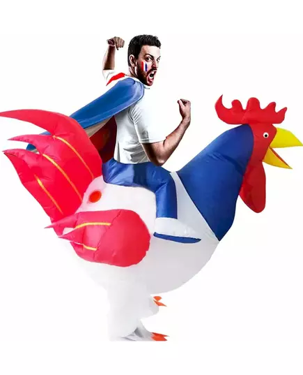 Nafukovací kostým kohouta pro dospělé, image 2