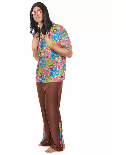 Hippie kostým se zvonovými kalhotami pro muže, image 2