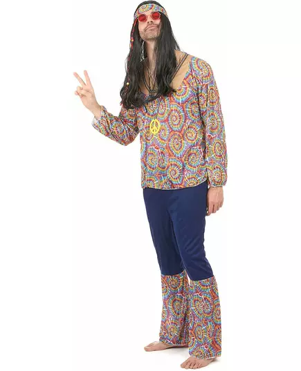 Psychedelický hippie kostým pro muže, image 2