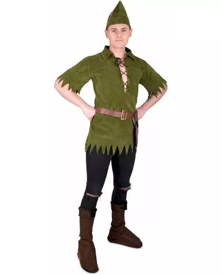 Lesní kostým pro muže s efektem semiše, Velikost: Medium, image 2