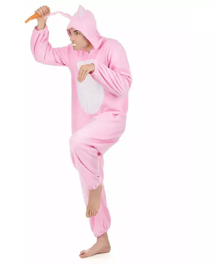 Růžový kostým králíka pro muže, image 2