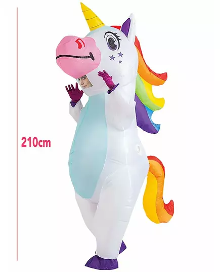 Nafukovací jednorožčí kostým pro dospělé, image 2