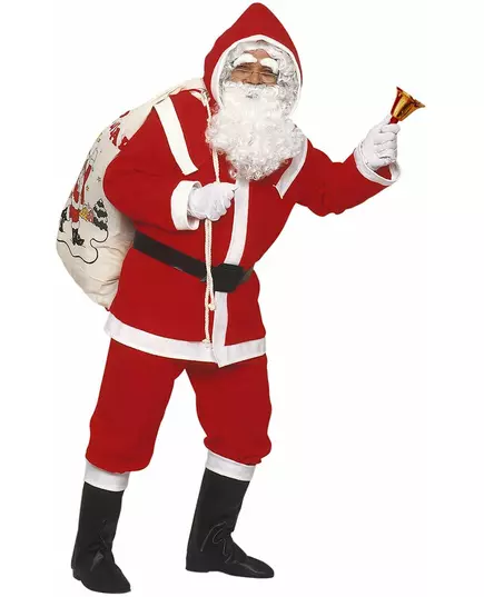 Kostým Santa Clause s obočím a luxusním vousem pro muže, image 2